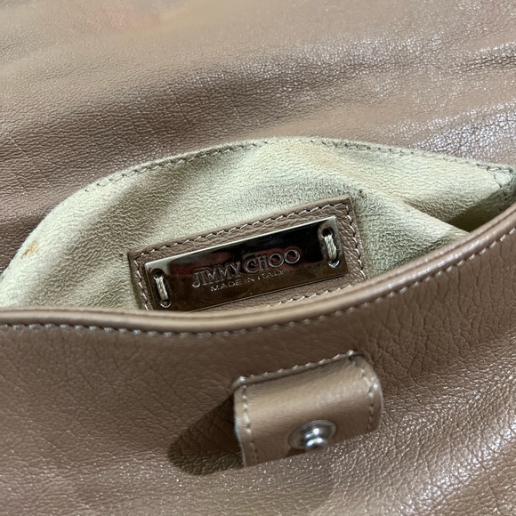 Jimmy Choo Beige Proenza Crossbody Purse Bag & Dust Bag - Picture 14 of 17